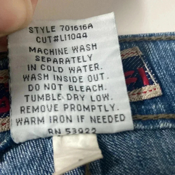 Vintage Z Cavaricci jeans size 5 cotton blend denim lined pattern lightweight - Picture 13 of 13